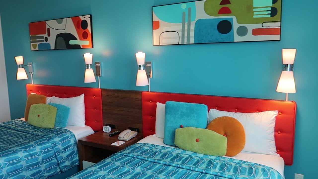 Тур по курорту Universal Orlando Cabana Bay | Экскурсии по территории отеля, семейным номерам и н...