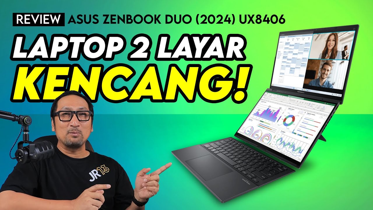 Laptop Dua Layar Kencang Utk Kerja Lebih Produktif: Review ASUS Zenbook DUO (2024) UX8406