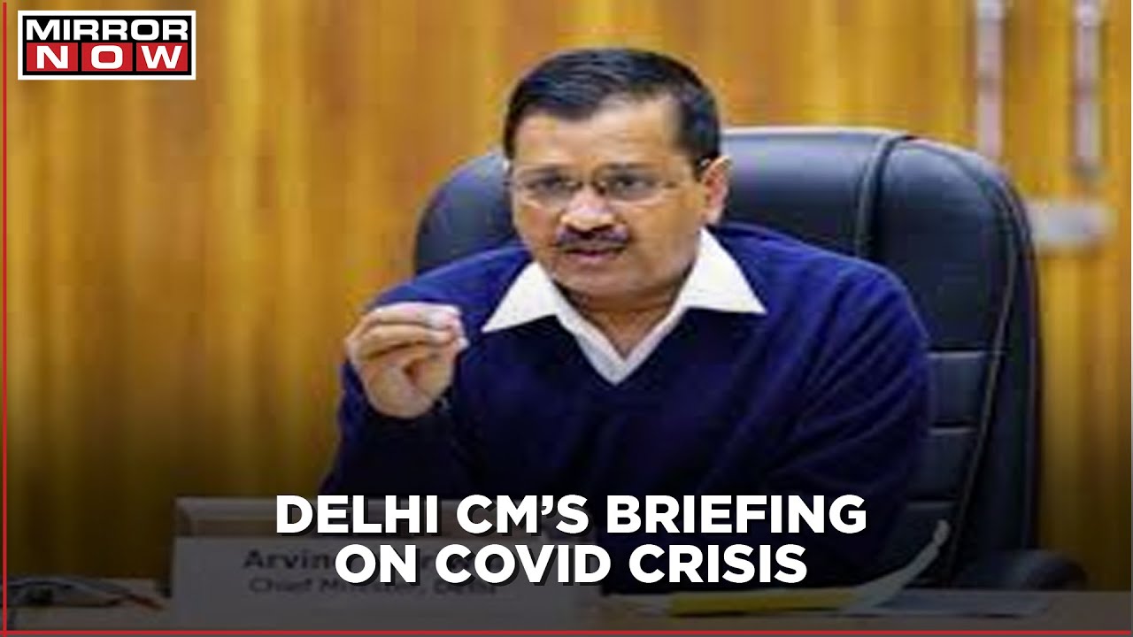 Delhi CM Arvind Kejriwal addresses a press conference; highlights the decline in new cases