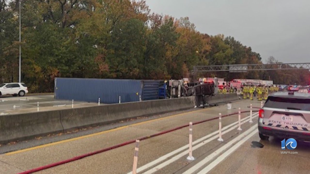Tractor-trailer driver dies in I-64 crash