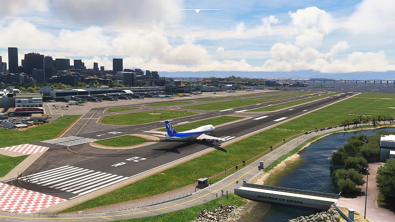 Shocking B747 ANA Airlines takeoff ever at Santos Dumont Airport