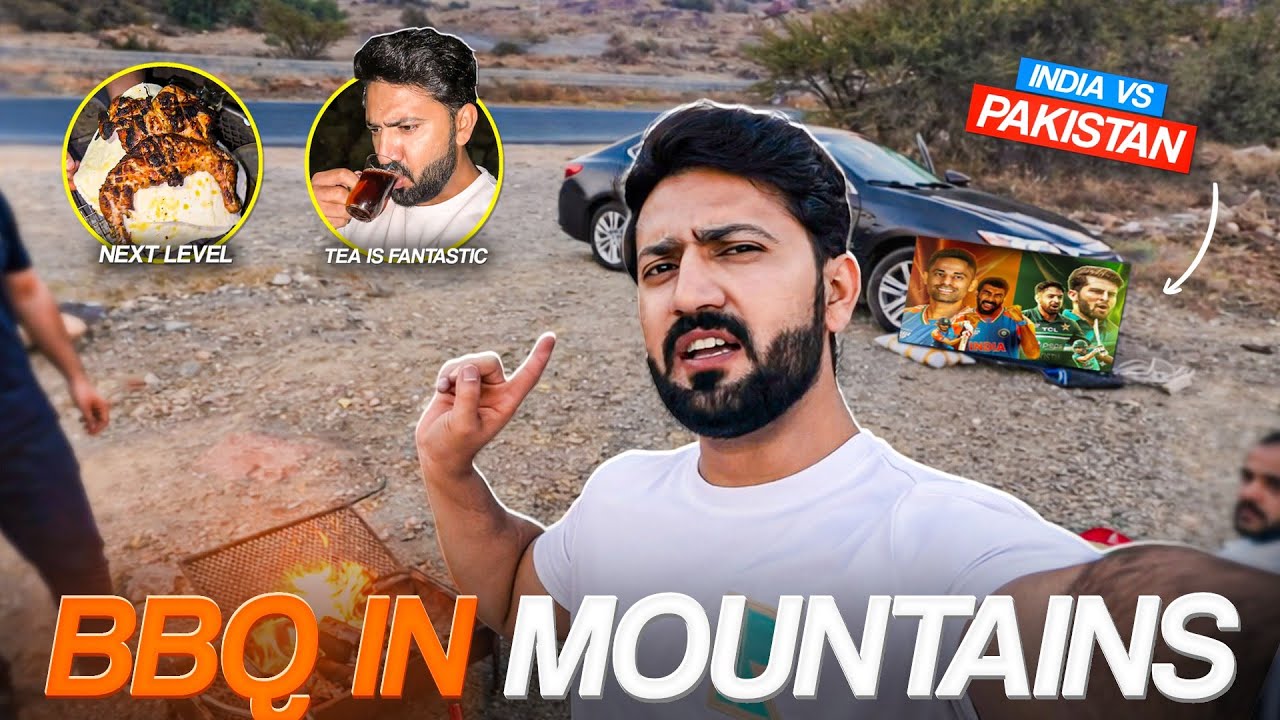 Al Hada ke Paharon ke Qareeb 🇸🇦🏔️ | Pakistan 🇵🇰 vs India 🇮🇳 Match & Mazaydaar BBQ Night 🔥🍖