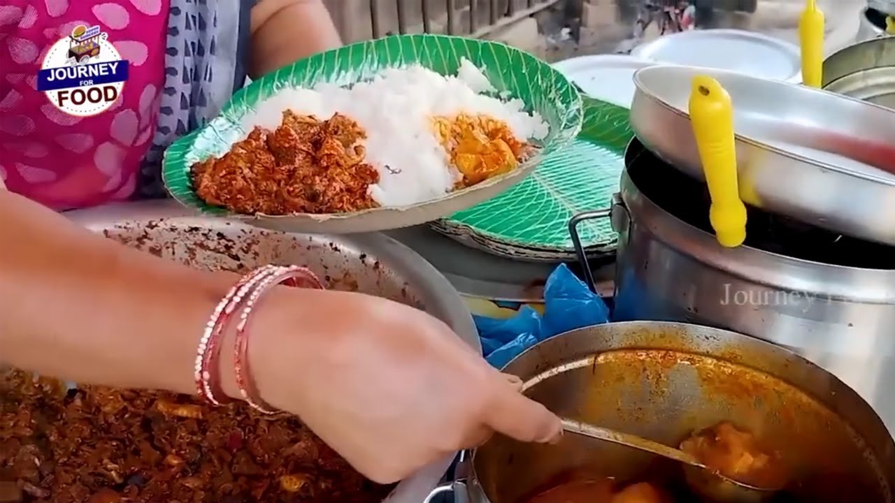 Cheapest RoadSide Unlimited Meals | Indian Street Food | 