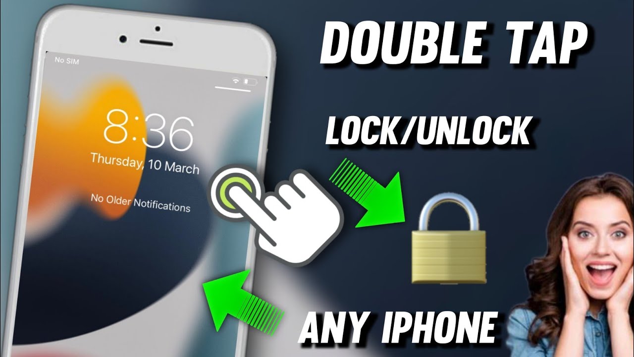 Функция блокировки экрана двойным касанием на любом iPhone || Функция блокировки экрана двойным к...
