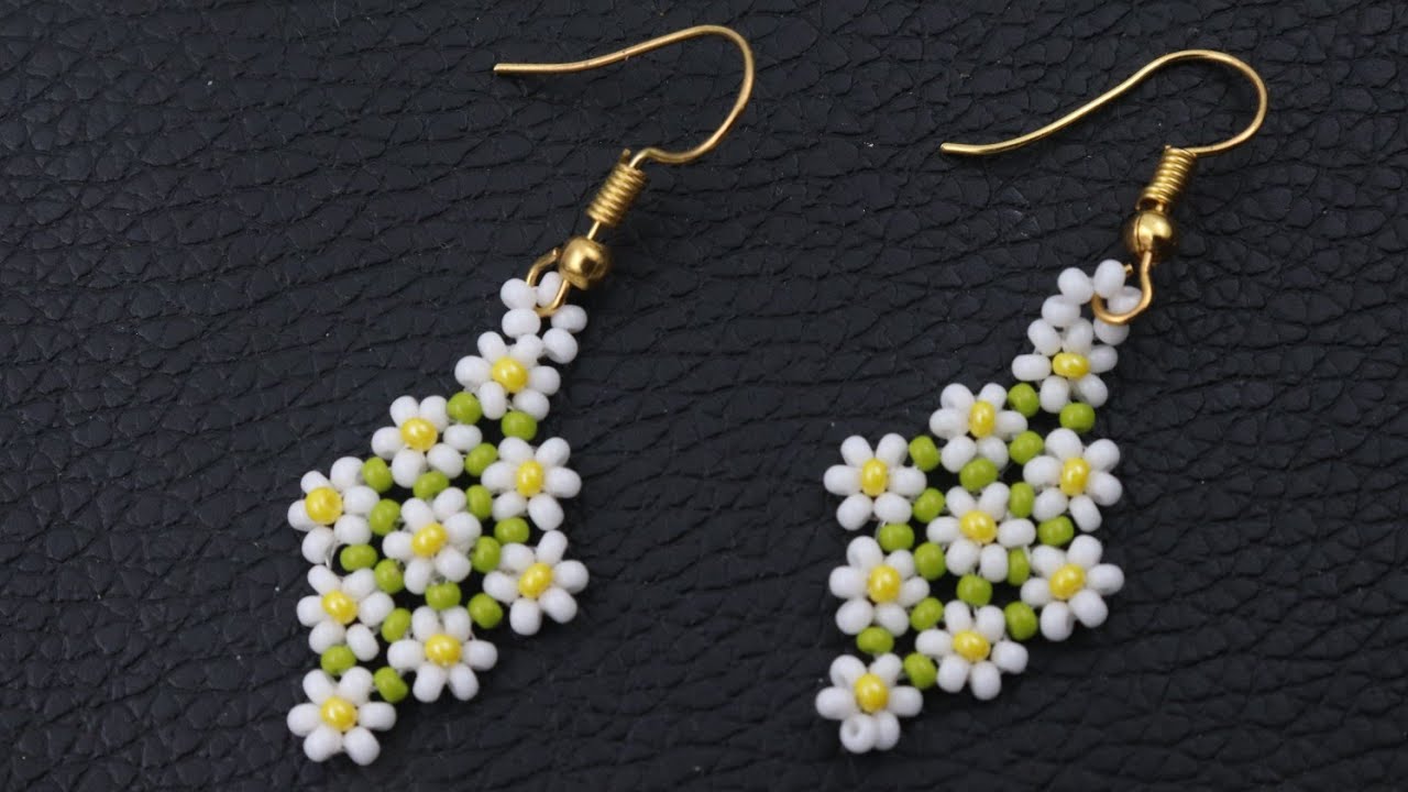 Beads Jewellery Making For Beginners//Earrings Making//Handmade Jewelry//Easy & Quick Craft