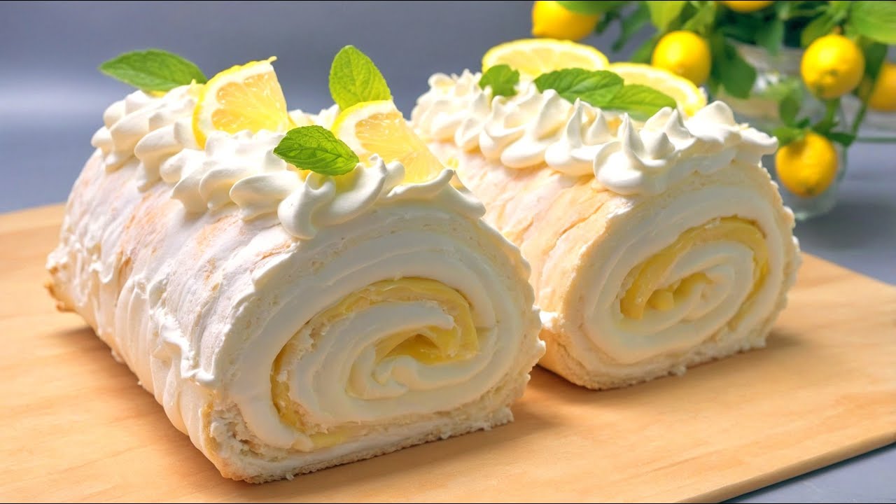 Без трещин! Вкусный рулет безе. Рецепт сводит с ума весь мир! Десерт за 15 минут.