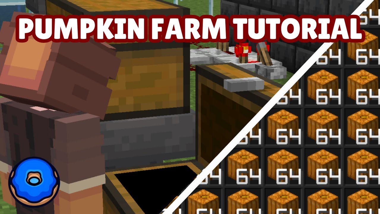 The BEST Pumpkin Farm Design for Donut SMP! (Tutorial)
