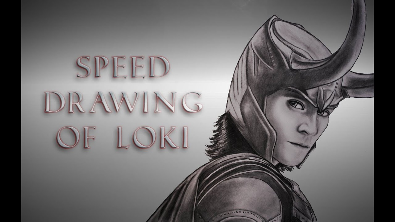 Speed drawing of Loki