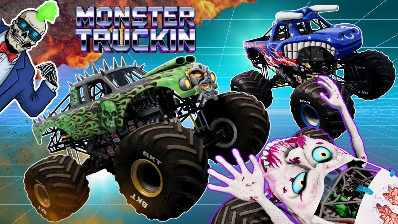 Monster Jam INSANE Racing, Freestyle and High Speed Jumps #111 | BeamNG Drive | Grave Digger