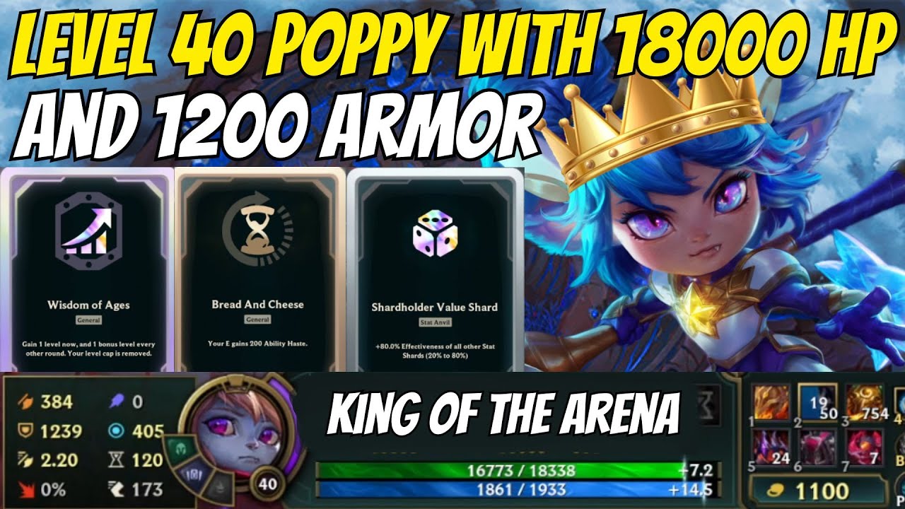 EXODIA Statline: Поппи 40-го уровня с 18 000 ед. здоровья и 1300 ед. брони | Абсолютно бессмертны...