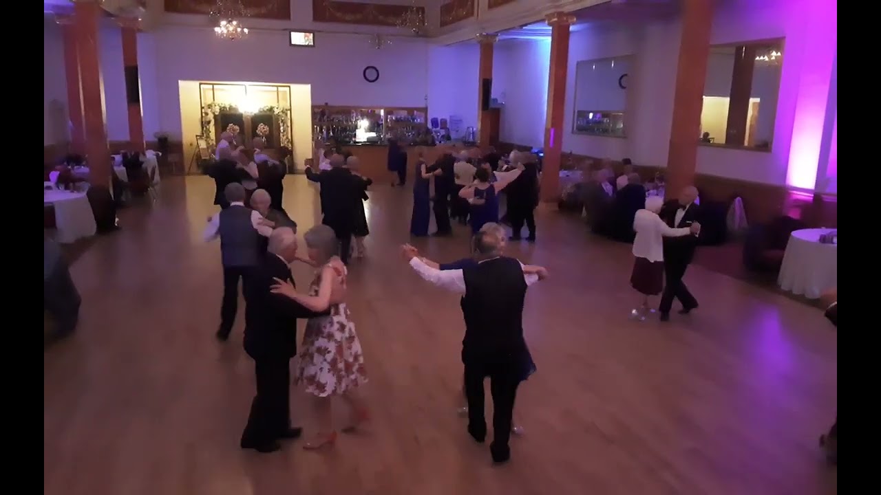 Dancers have the chance to dance the Coronation Waltz at the Grand Palais de Dance, Swinton.