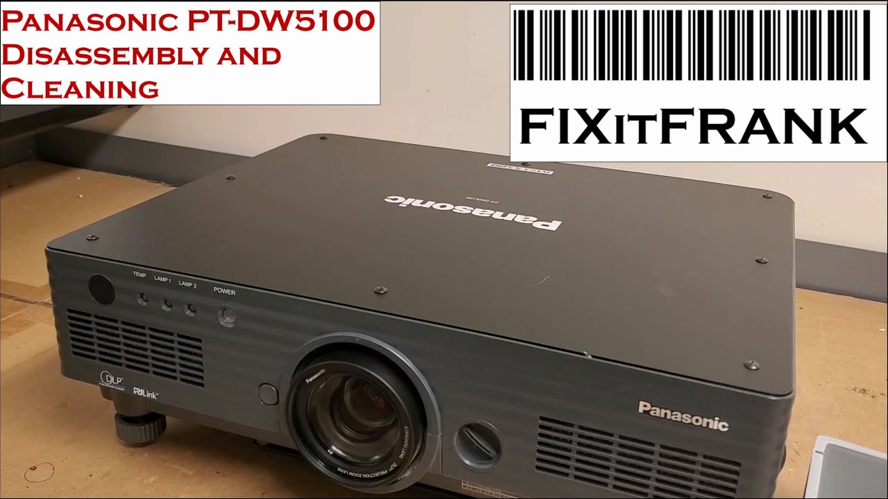 Panasonic PT-DW5100 DLP Projector Disassembly/Cleaning