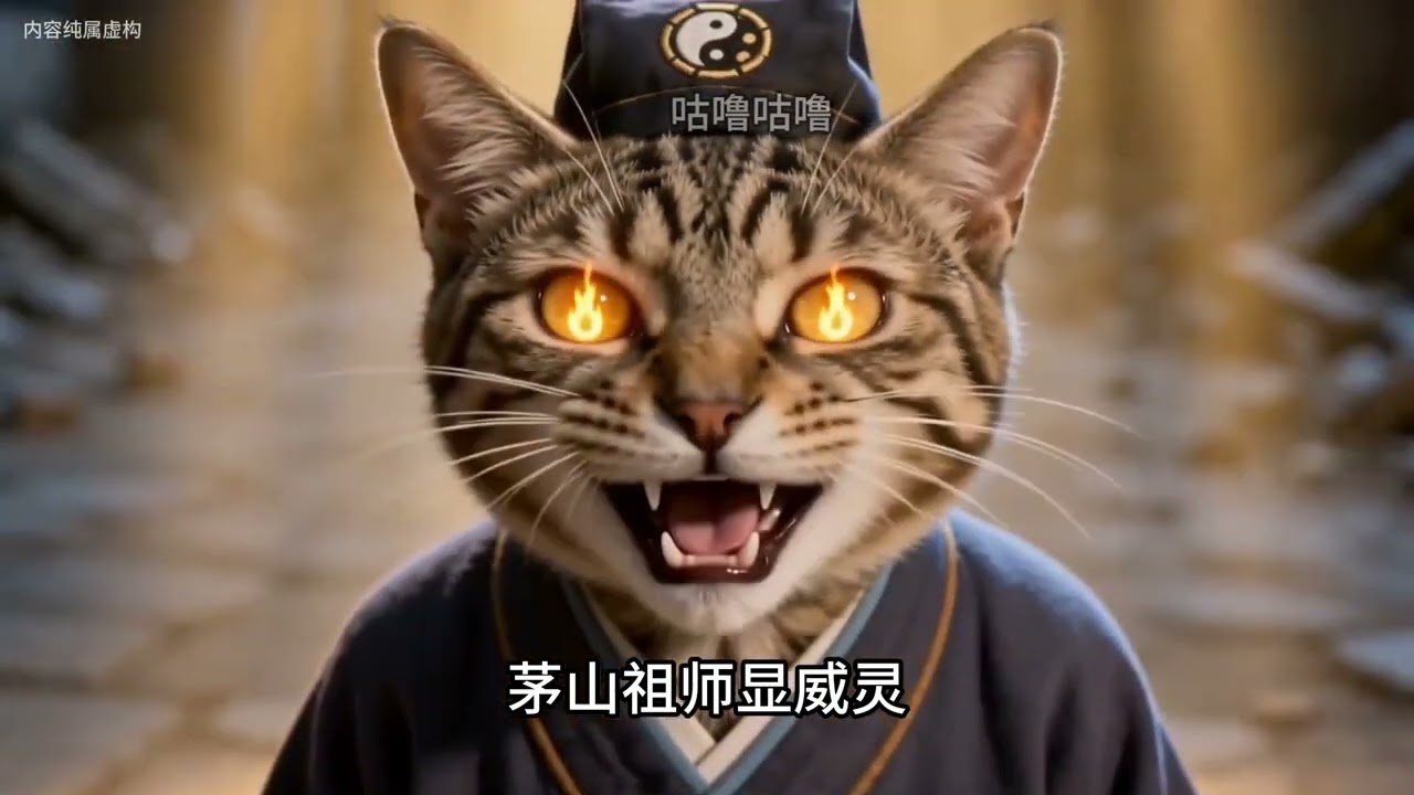 《橘猫道长：斗僵尸王》 第九集：加长版 #AI电影  #猫meme  #猫咪  #僵尸道长