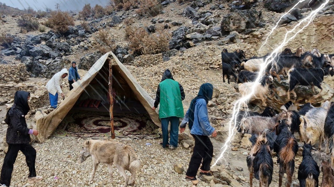 Жизнь иранских кочевников | В ловушке смертоносного шторма в Загросе ⛈️ Настоящая борьба за выживани