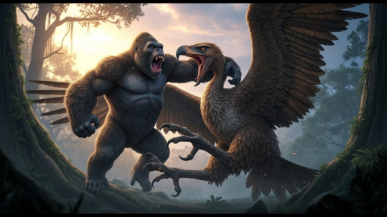 King Kong Fights an Ancient Bird: Epic MonsterVerse Battle!