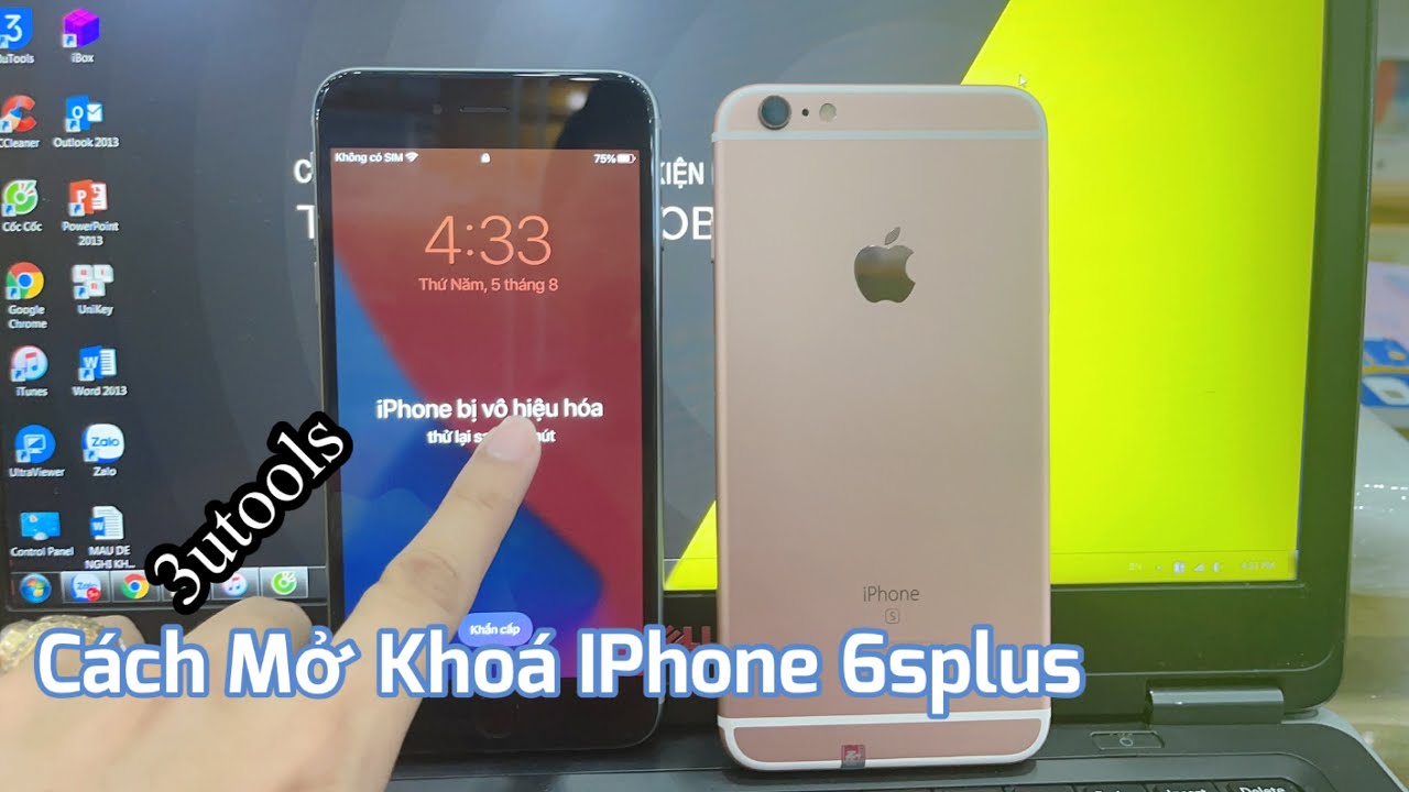 3uTools Cách Mở Khóa Iphone 6S Plus Bị Quyên mật Khẩu Bị Vô Hiệu Hóa