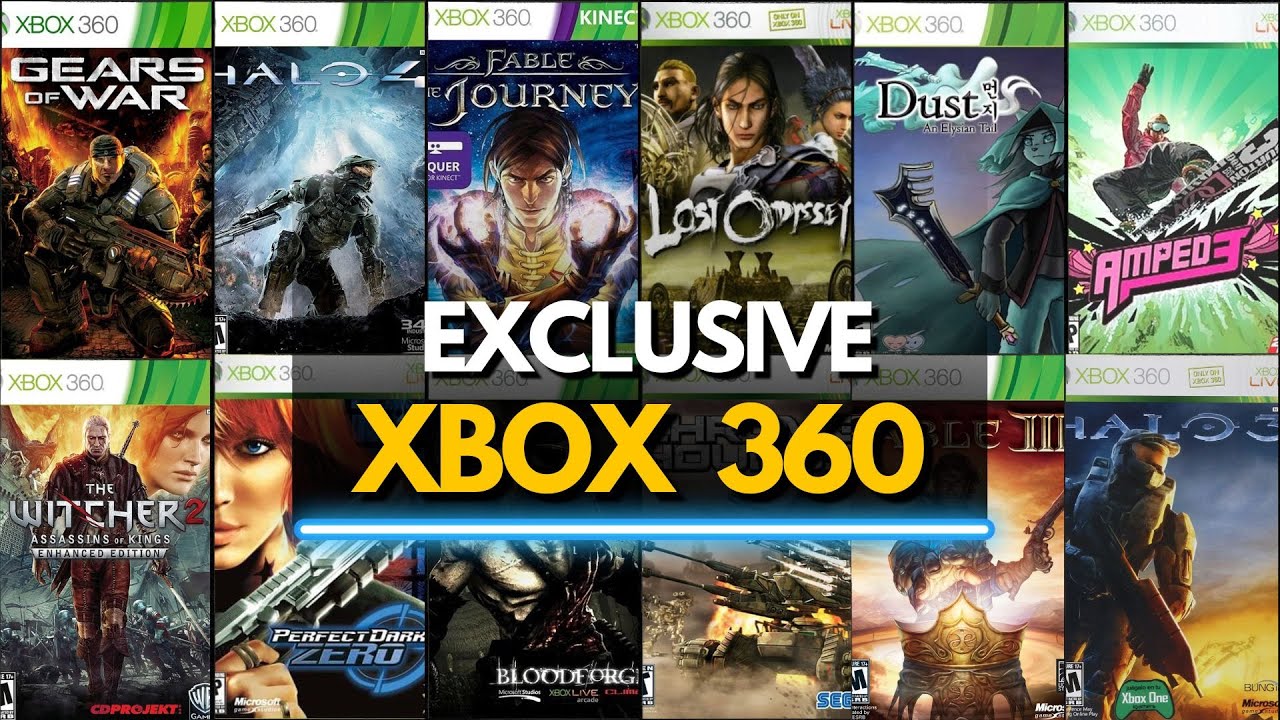 TOP 50 BEST XBOX 360 EXCLUSIVE YOU NEED TO PLAY (UPDATE)