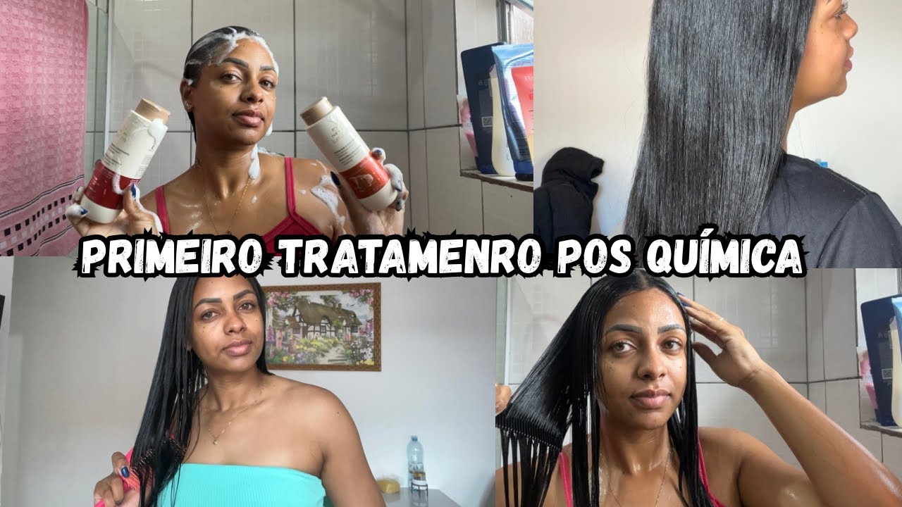 TRATAMENTO PÓS QUÍMICA I  primeira lavagem I CABELO CRESPO 