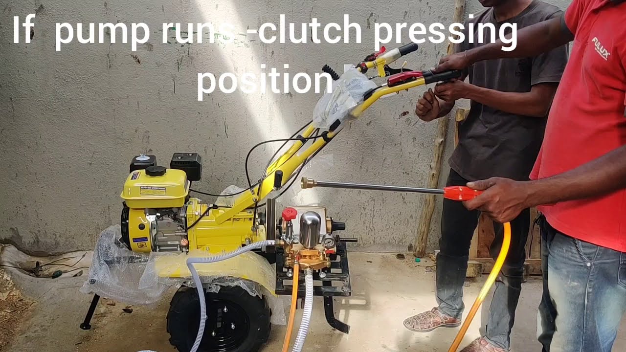 sprayer  setting for kisankraft petrol power weeder