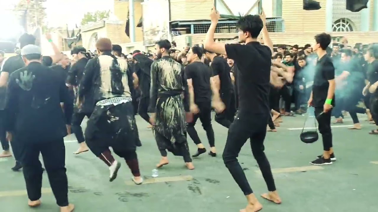 استعراض هيئة رجال العباس في يوم العاشر من محرم 1444 في قضاء المدينه