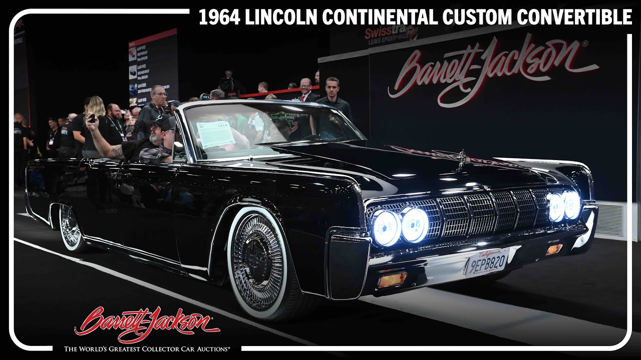 SOLD! 1964 Lincoln Continental Custom Convertible - BARRETT-JACKSON 2024 SCOTTSDALE AUCTION