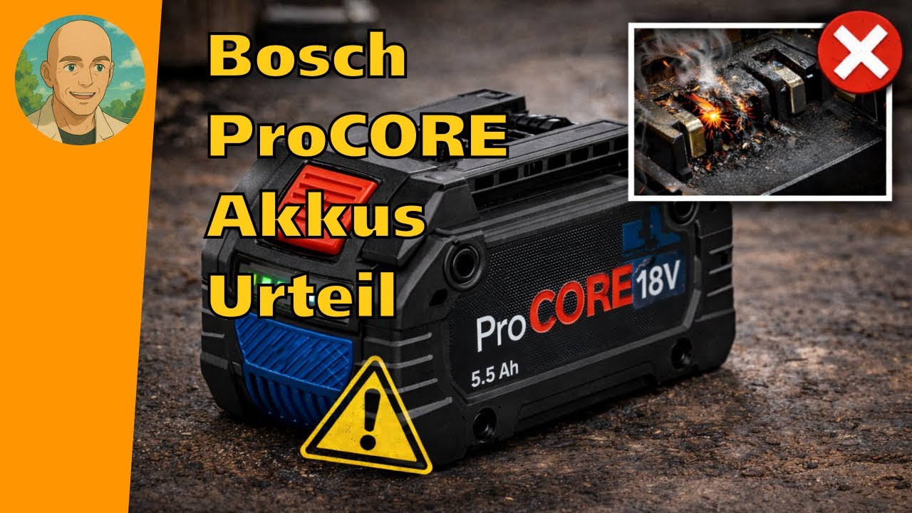 Probleme mit Bosch ProCORE Akkus bei Intensivnutzung und deren Lösung