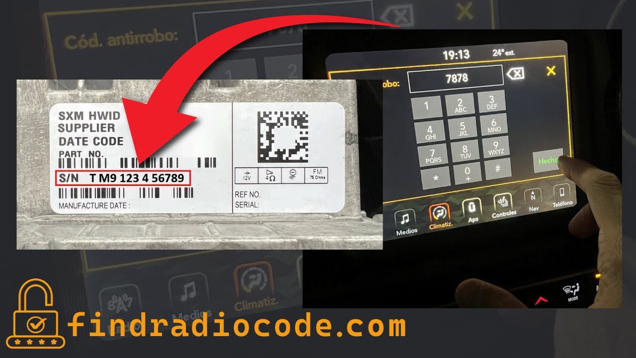 Unlock code car stereo online for any Dodge Jeep Chrysler RAM [instant unlock service]