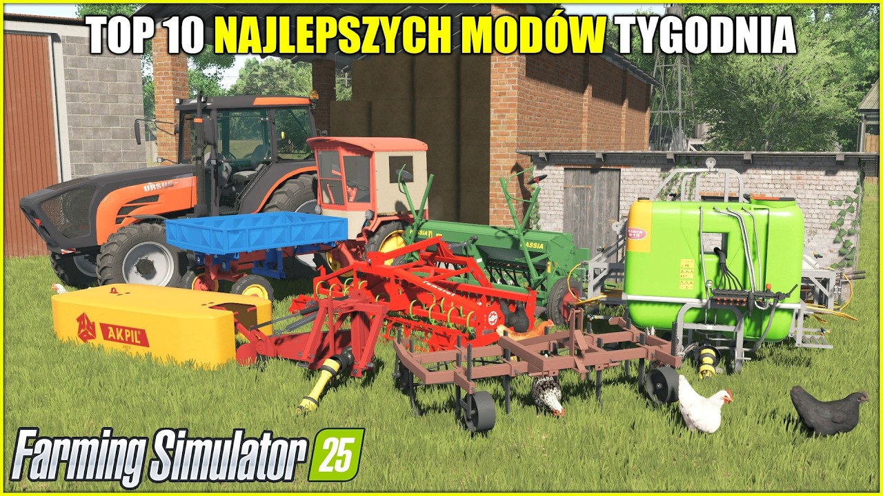 TOP 10 NAJLEPSZYCH POLSKICH MOD&Oacute;W ⭐ FS 25  *Ursus 1674, Fortschritt RS09, Akpil Saturn, Tolmet*