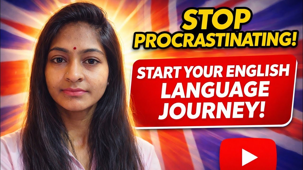 Stop procrastinating English learning language( speak English fluently) #speakenglish 