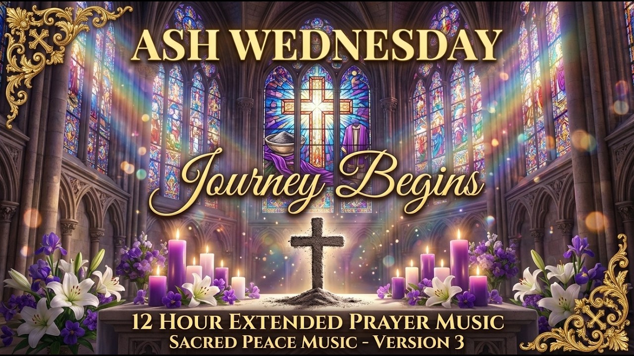 Ash Wednesday Hymns 2026 - 12 Hour Majestic Prayer Collection | Sacred Lenten Journey