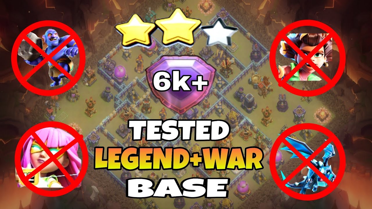 *NEW* Th16 | Anti Root Rider Legend League + War Base *WITH LINK* + Replays !(CLASH OF CLANS)