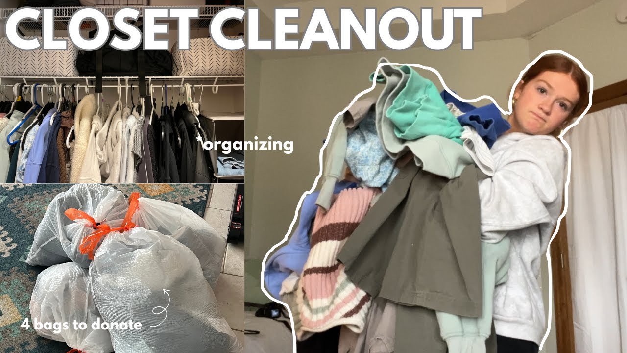 THE ULTIMATE CLOSET CLEANOUT l decluttering, organizing & getting rid of old clothes