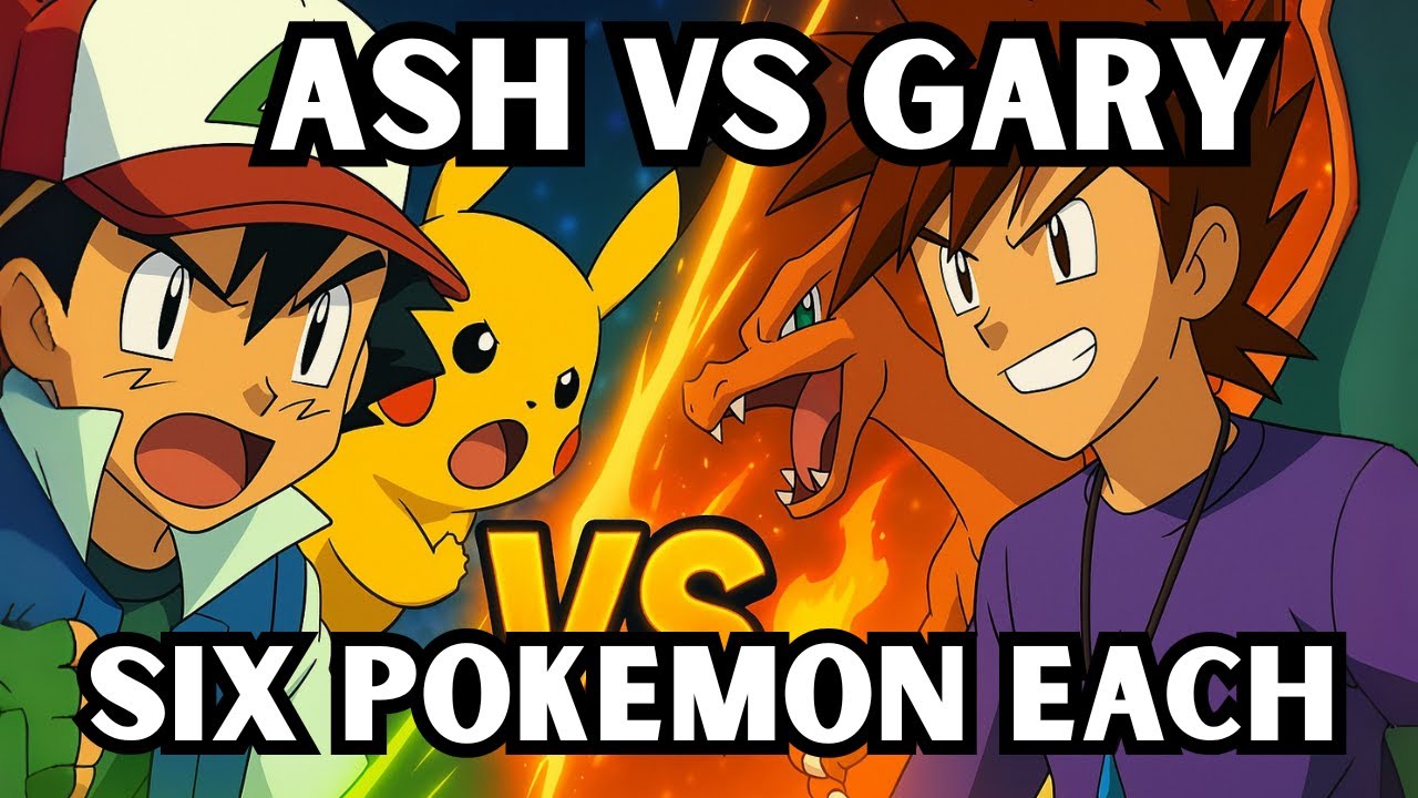 Ash vs Gary: The Ultimate Rival Battle | Pokémon Anime Showdown! Better Teams, Ash Sinnoh Team