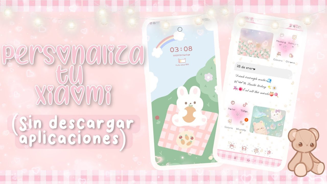🥛 ˖ ࣪ ‹ Personaliza tu Xiaomi aesthetic 𖥔 ࣪ ᥫ᭡ | sin descargar aplicaciones ✨