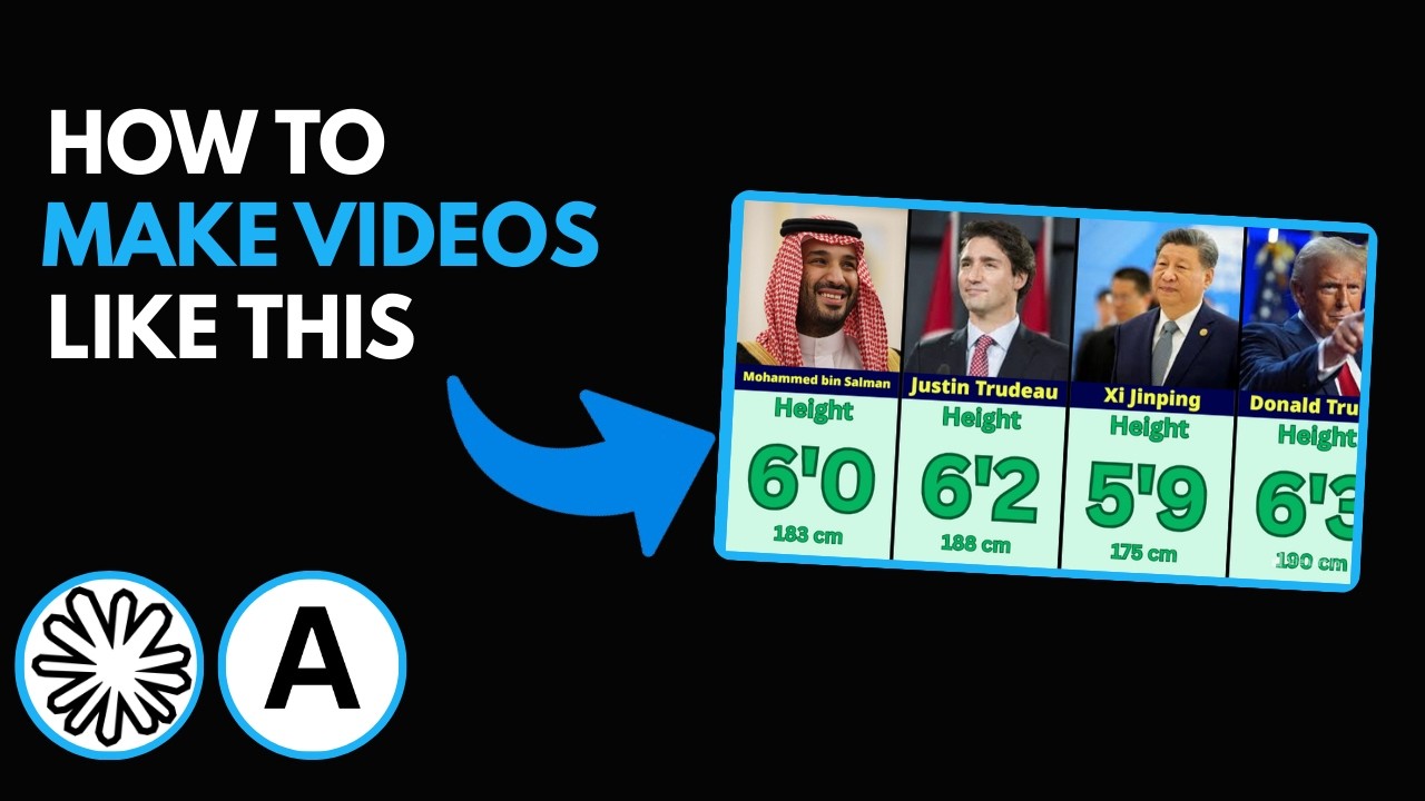 How To Create Data Comparisons Videos With AI For Free | Easy Explanation