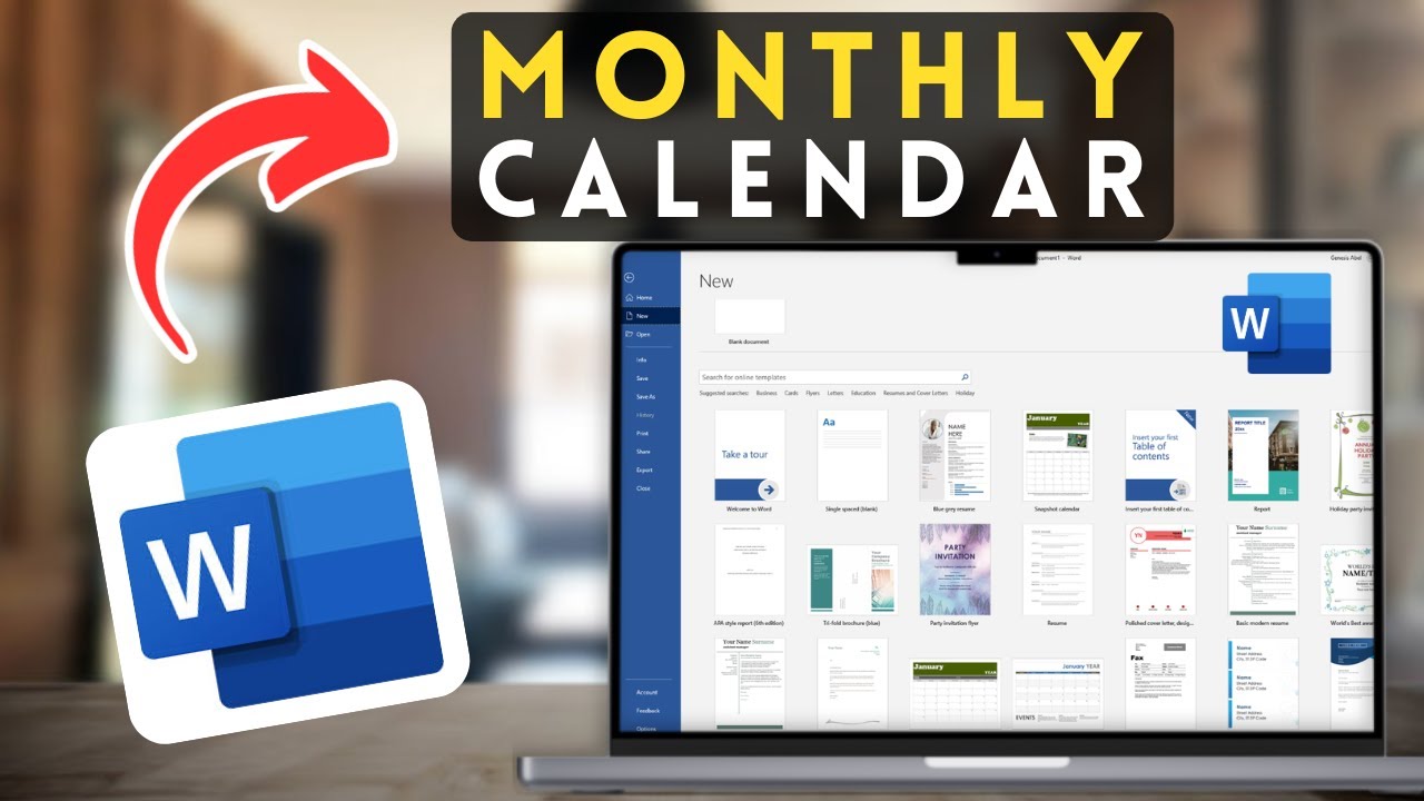 How to Create a Monthly Calendar in MS Word | Microsoft Word Tutorial (2025)