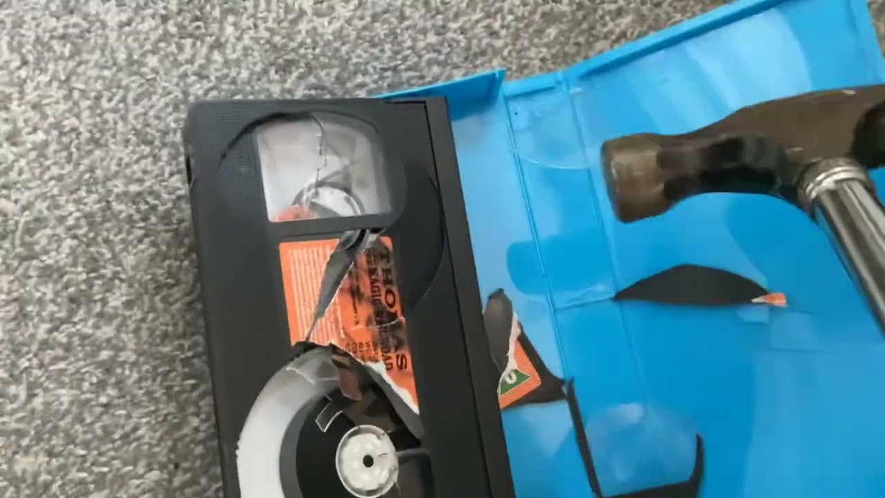 Destroying a Thomas and the Magic Railroad VHS Tape
