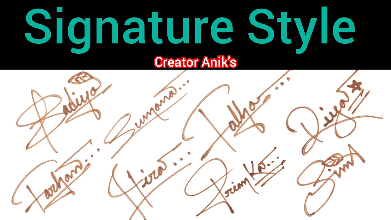 ✔️ A to Z signature style | Signature style of my name | A signature style | Signature ideas