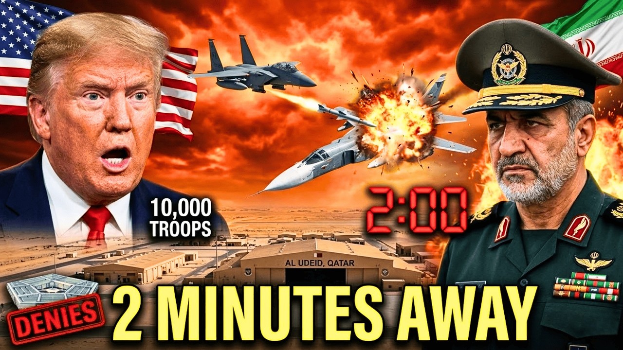 Iranian Bombers 2 MINUTES from US Base — Qatar Scrambles Jets; 10,000 Americans Nearly Hit
