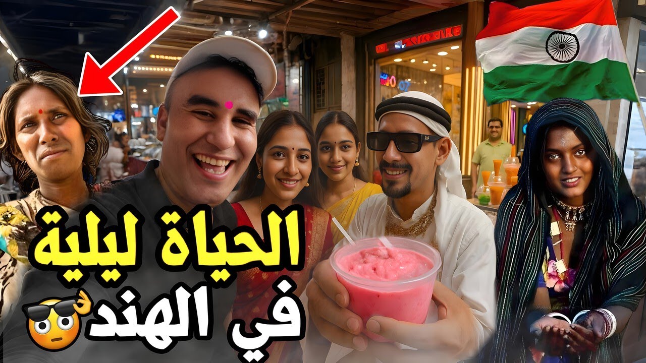 أكبر سوق ديال !!!!! 😱 الحياة ليلية في الهند 🇮🇳