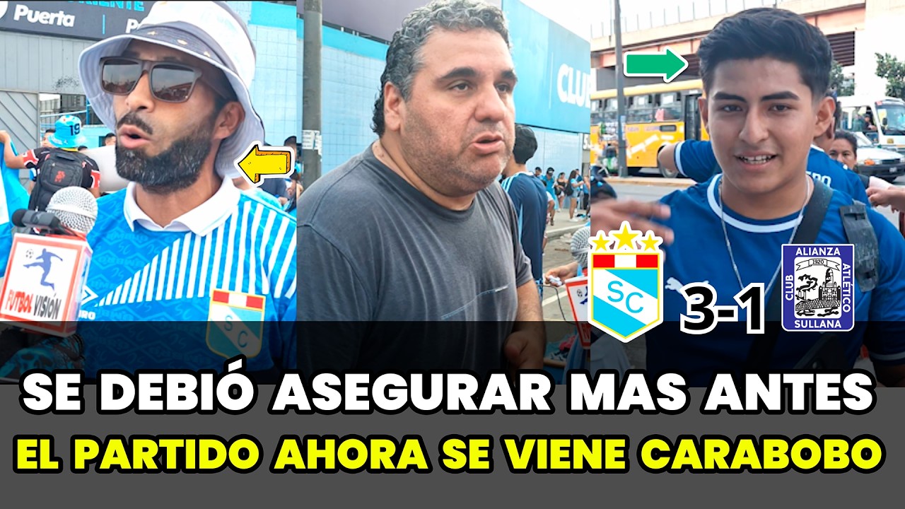 Hinchas de Sporting Cristal comentan el triunfo ante la Alianza Atletico (3-1) | Liga 1 2026