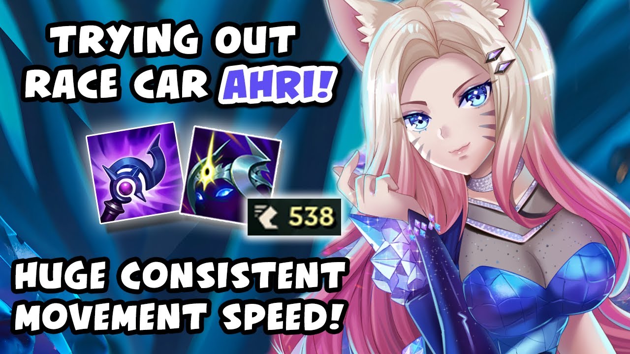 TRYING OUT RACE CAR AHRI! HUGE MOVEMENT SPEED! - Vicksy | League of Legends