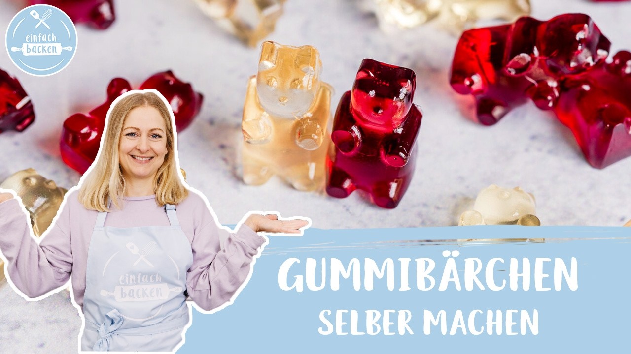 Gummibärchen selber machen 😋| selbstgemachte Fruchtgummis | Blitzrezept | Einfach Backen
