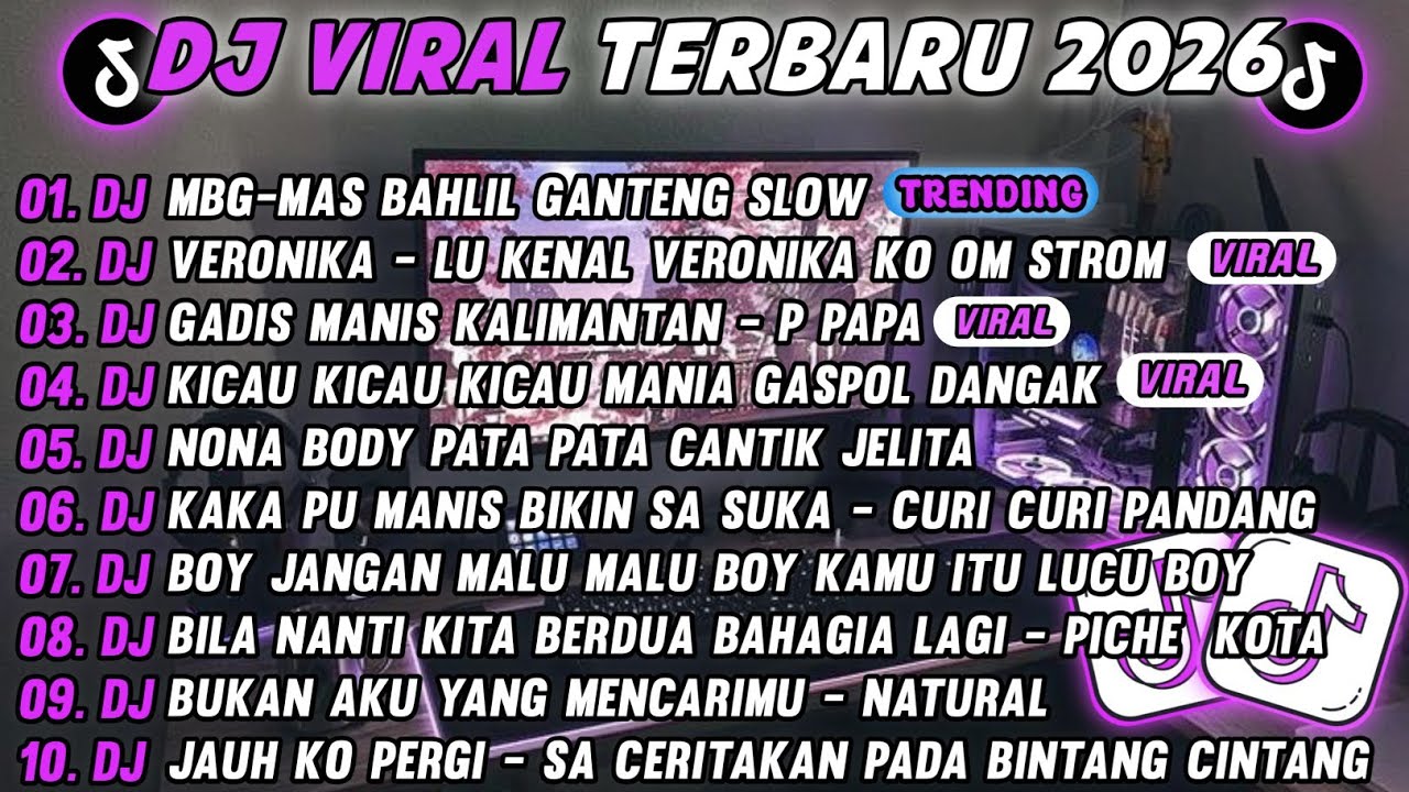 DJ TIKTOK TERBARU 2026-🎵DJ MBG MAS BAHLIL GANTENG 🎵DJ VERONICA - LU KENAL VERONICA KO  FULL ALBUM