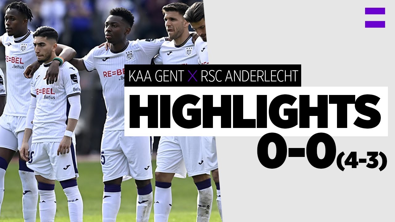 HIGHLIGHTS: KAA Gent - RSC Anderlecht | 2021-2022 | Penalties decide the cup