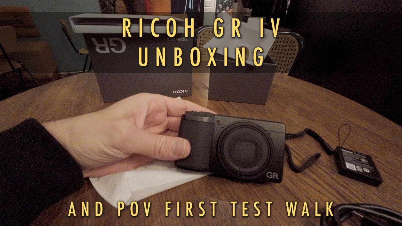 Ricoh GR IV unboxing and POV first photo walk