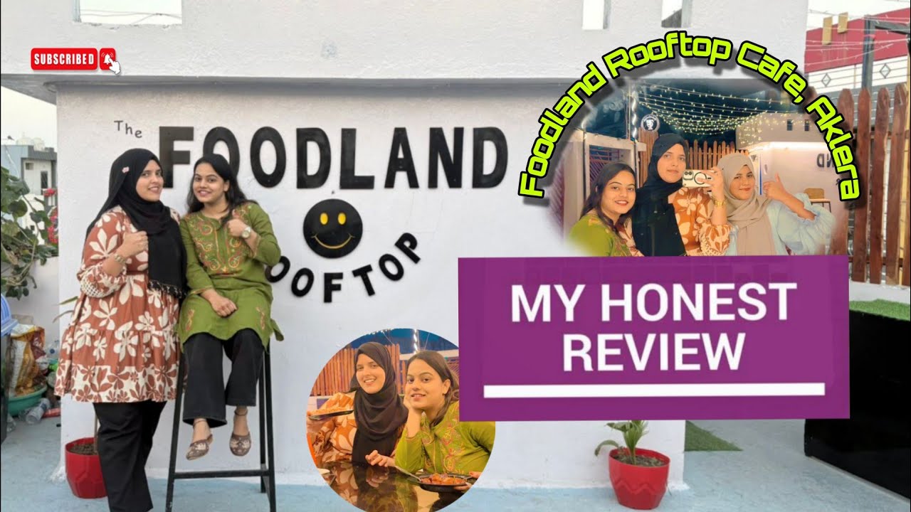 Foodland Cafe Aklera | Meetup With Friend | Food Review? 🤢🤮 | Rooftop Cafe Aklera | Daily Vlog | 