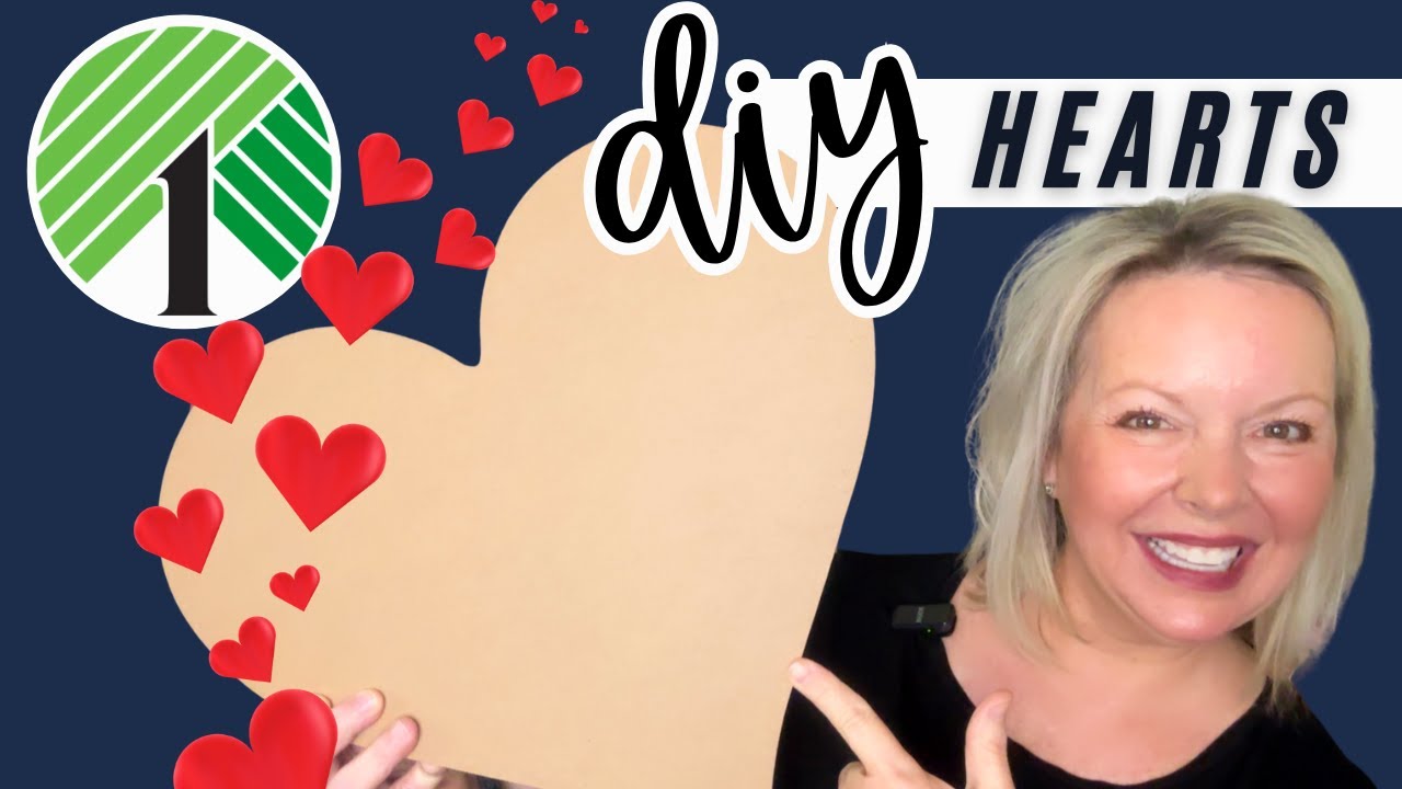 *GENIUS* 5 DOLLAR TREE VALENTINE CRAFTS with Wooden Hearts