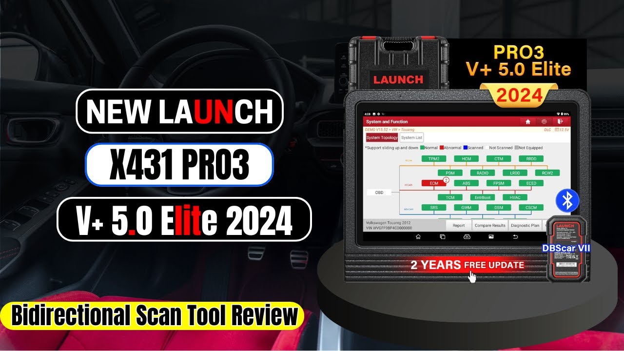 New LAUNCH X431 PRO3 V+ 5.0 Elite 2024 | Bidirectional Scan Tool Review |