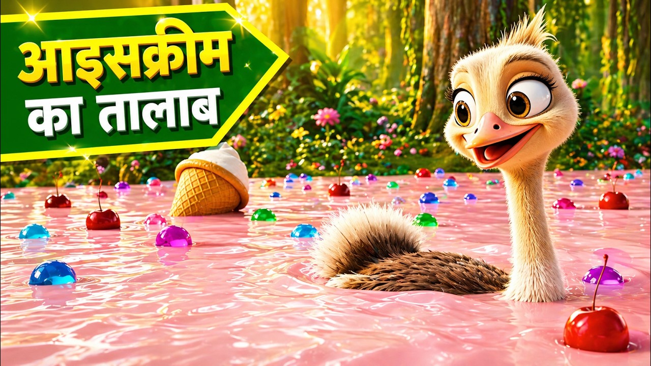आइसक्रीम का तालाब-Icecream Ka Taalab#kidsentertainment #kidsvideo #kidsrhymes #kidsstory